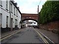 The Strand railway bridge, looking West