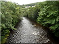 River Taff downstream from the B4285 bridge between Merthyr Vale and Aberfan