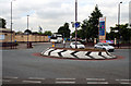 Southwark:  Roundabout at west end of Rolls Road
