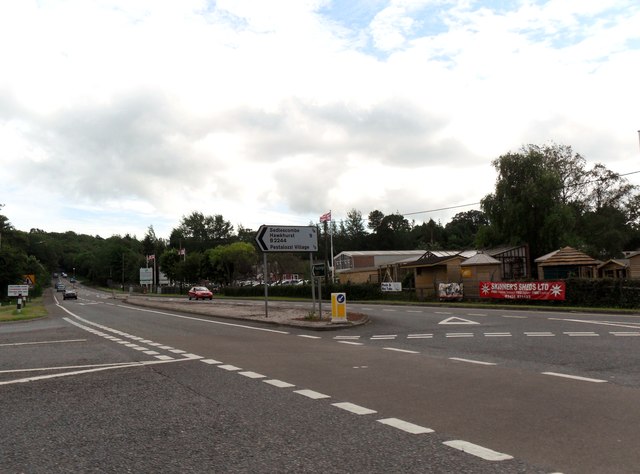 The A21 at Sedlescombe