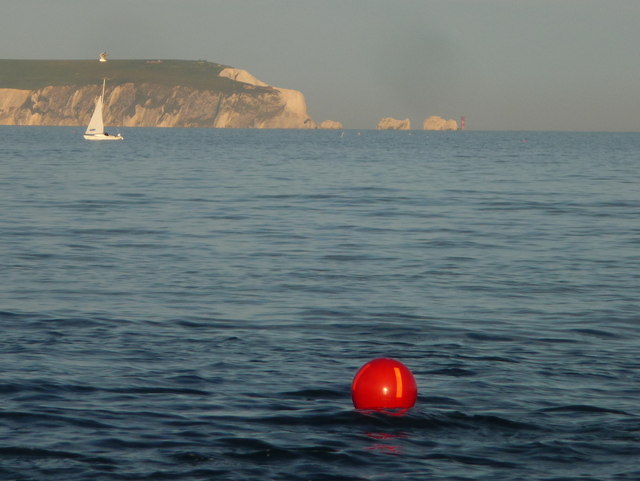 Mudeford: harbour entrance marker buoy