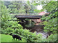 Road bridge over the River Calder at Calder Bridge