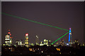 TQ3280 : The Shard Laser Display as seen from Alexandra Palace by Christine Matthews