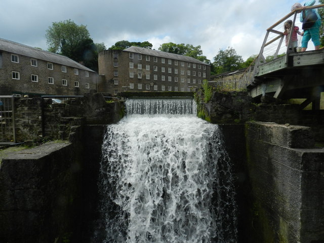 Water pouring into the sough, Cromford Mill