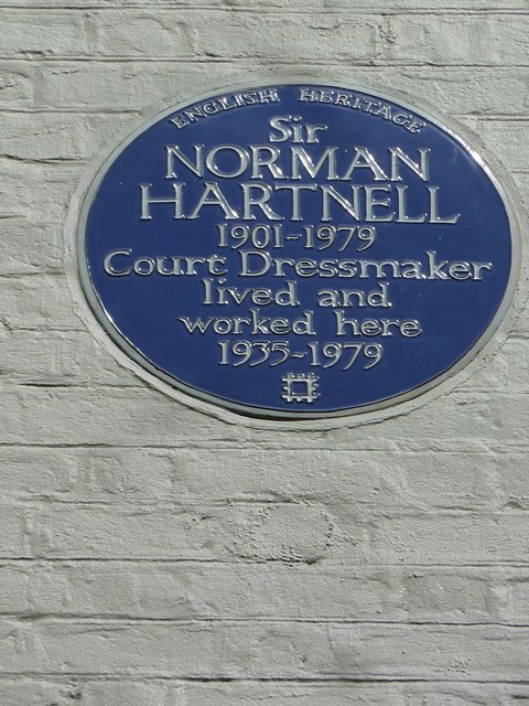 Blue plaque in Bruton Street