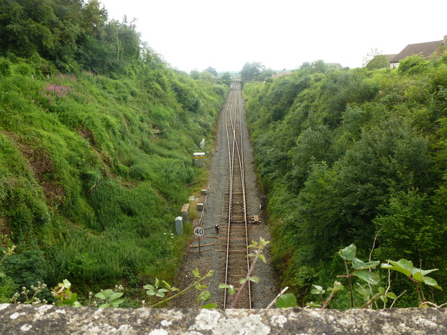 Railway line towards Gloucester and Cheltenham