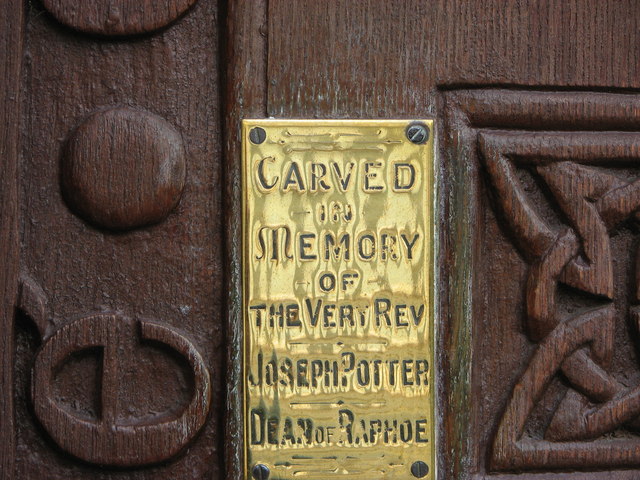 Information plaque, Raphoe Cathedral