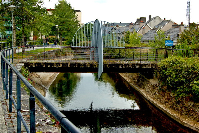 Galway - River Corrib Walk-Cana, Secure Footbridge