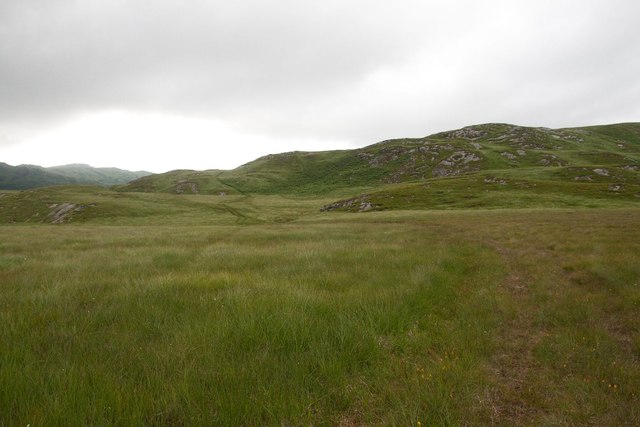 ATV track between Loch a' Gheòidh and Loch a' Bhùrra, Jura
