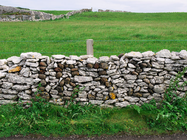 Drystone wall, Rathlin Island