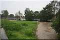 River Brit in flood.