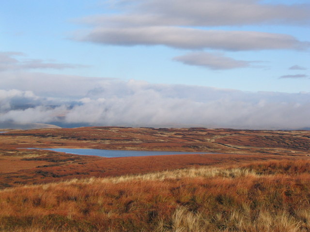 Widdle Great Tarn and moorland