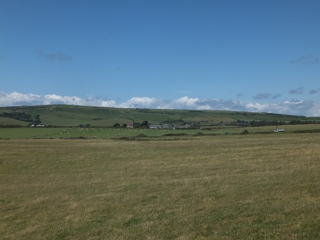 Fields between the coast and Thorncross