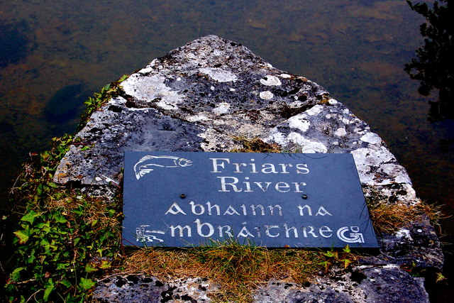 Galway - River Corrib Walk - Friars' River Plaque