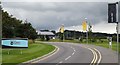 SU9749 : Surrey Sports Park, Entrance Road by Colin Smith