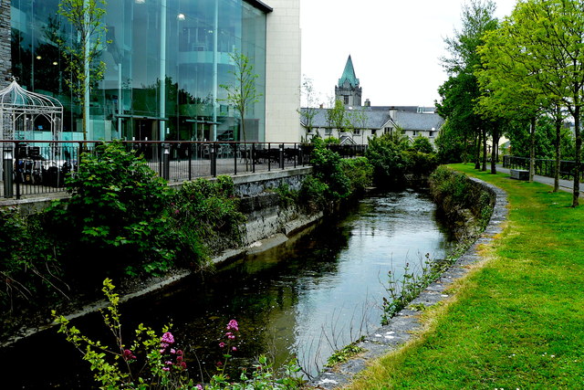 Galway - River Corrib Walk - Building & Canal