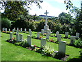 TQ3067 : War graves and memorial in Croydon Cemetery by Marathon