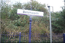 TQ2051 : Sign at Betchworth Station by N Chadwick
