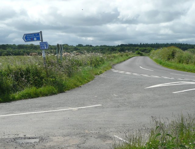 Coastal path or coastal road to Alnmouth?