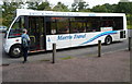 SN5117 : Bus for Brecon in National Botanic Garden of Wales, Llanarthne by Jaggery