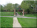 TL0223 : Houghton Regis: Houghton Hall Park entrance by Nigel Cox