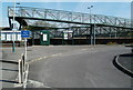 Zigzag ramp to the Worle railway station footbridge