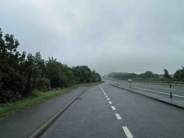 A55 lay-by going east