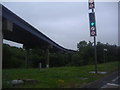 Monorail line by London Road, Gatwick