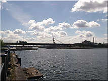 TQ4180 : Connaught Bridge, Royal Victoria Docks by David Anstiss