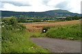 Hardwick field with a distant view of the Blorenge