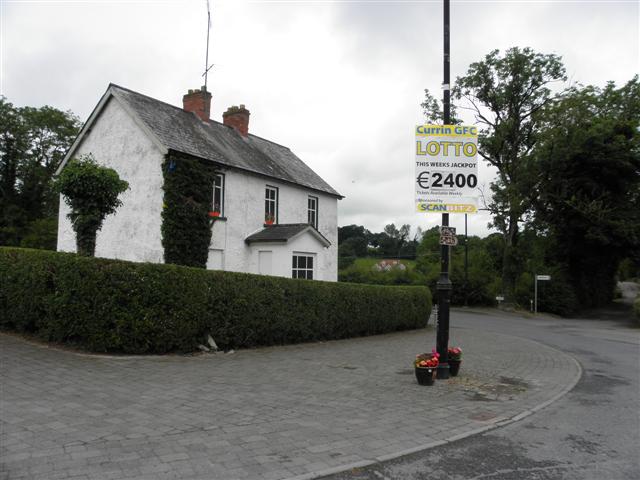 Currin GFC Lotto Sign \u00a9 Kenneth Allen cc-by-sa\/2.0 :: Geograph Britain and Ireland