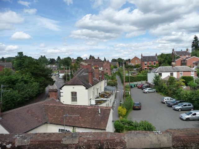 Castle Lane from the railway viaduct