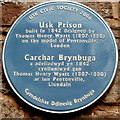 Usk Prison blue plaque