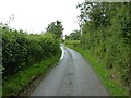 SO4388 : Narrow lane out of Whittingslow by Richard Law