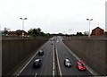 The Westlink from the Divis Street road bridge