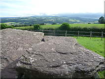 SO3143 : View towards the Black Mountains off Arthur's Stone by Jeremy Bolwell