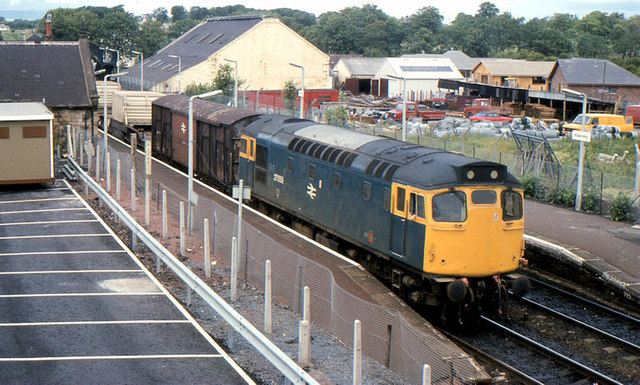 Nuclear flasks train at Kilwinning © Albert Bridge cc-by-sa/2.0 ...