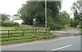 SO3310 : Corner of Llangattock Park near Penpergwm by Jaggery