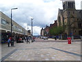 Merry Street bus stop and one-way road