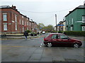 Looking across Brunswick Street towards Holberry Close