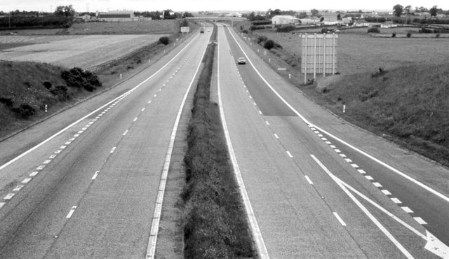 The M1 at The Birches near Portadown (2) © Albert Bridge :: Geograph ...