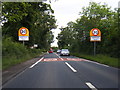 A417 at Hartpury village boundary