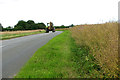 Farm traffic on the B1115 road