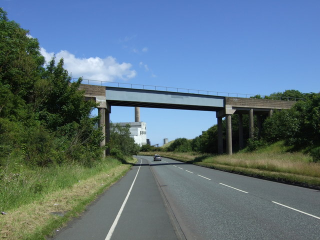 Railway bridge over the Lynemouth road