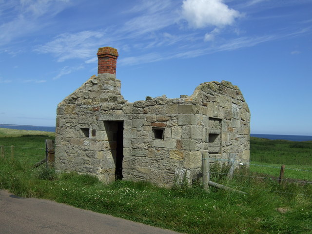 Wartime pillbox disguised as a ruined cottage