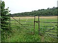 Gated field entrance, Carr Lane