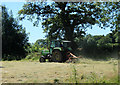 ST8280 : 2012 : Haymaking near Littleton Drew by Maurice Pullin