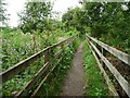 Stockheld Lane crossing the former railway line