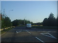 Roundabout on the A505 crossing the M11