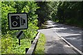 Speed camera sign, A68 near Jedburgh